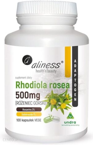 Aliness - Rhodiola Rosea (różeniec górski) 500mg - 100caps