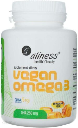 Aliness Vegan Omega 3 Dha 250 Mg 60 Kapsułek