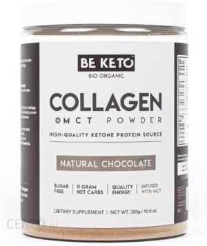 BE KETO Keto kolagen z olejem MCT - naturalna czekolada