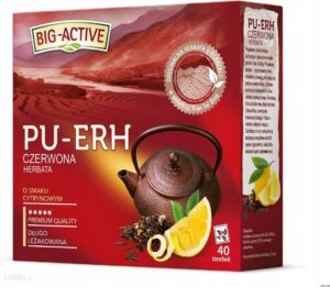 BIG-ACTIVE PU-ERH Herbata czerwona FIX 40 sasz.