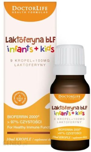 Doctor Life Laktoferyna bLF Infants + Kids 100 mg krople 10 ml