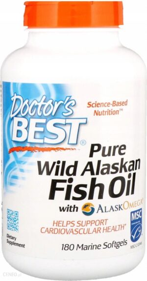 Doctor's Best Alaskanowy olej rybny 180 kaps