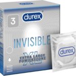Durex Invisible Supercienkie XL Prezerwatywy extra powiększone 3 szt.