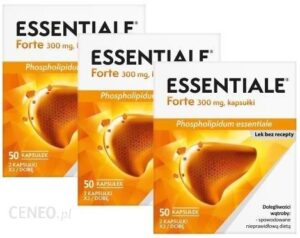 Essentiale Forte na wątrobę 300mg 3x 50 kaps.