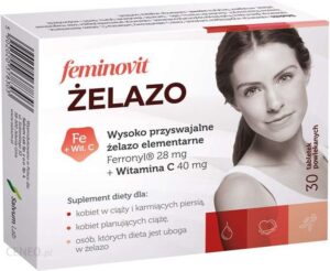 Feminovit Żelazo 30 Tabletek