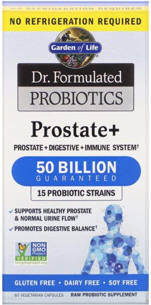 Garden Of Life Dr. Formulated Probiotics Prostate+ 60 kaps. Wegetariańskich