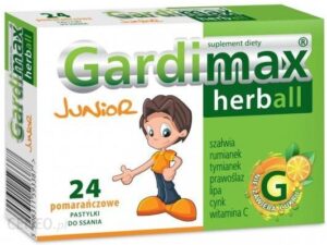 Gardimax Herball Junior smak pomarańczowy 24 pastylki