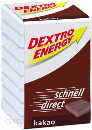 Glukoza Dextro Energy Kakao 46g - 18 kostek po 8 pastylek