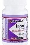 Kirkman Iron 5mg Hypoallergenic 120 kaps. żelazo