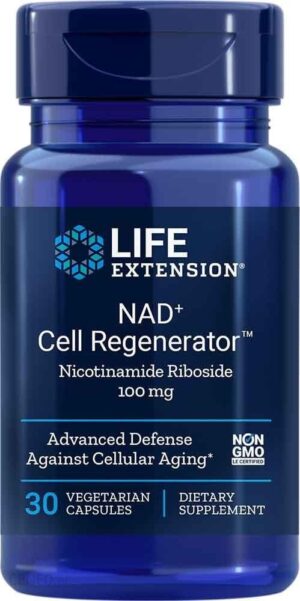 Life Extension NAD+ Cell Regenerator Rybozyd Nikotynamidu 100mg 30kaps.