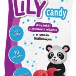 Lily Drażetki Candy Z Zestawem 10 Witamin Malina 15Szt