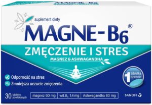 Magne-B6 Zmęczenie i stres magnez i ashwagandha 30 tabletek