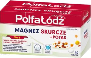 Magnez skurcze + Potas x 40 tabl Polfa Łódź