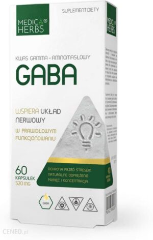 Medica Herbs GABA kwas gamma-aminomasłowy 520 mg 60 kaps