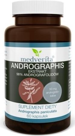 Medverita Andrographis ekstrakt 98% andrografolidów 60kaps
