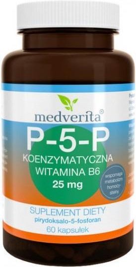 Medverita P-5-P Koenzymatyczna witamina B6 25mg 120kaps.