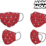 Minnie Mouse Maseczka Higieniczna Dziecięcy Czerwony