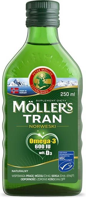 Mollers Tran Norweski Naturalny 250ml