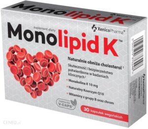 Monolipid K na cholesterol 30 kaps. wegańskich