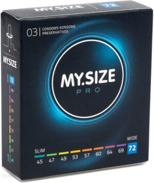 MY.SIZE PRO 72 prezerwatywy dla obwodu 15-16cm 3szt.