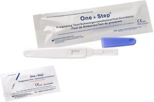 Nantog E.B. Test ciążowy strumieniowy OneStep 10mIU/ml 10 szt + test ciążowy paskowy 5 szt