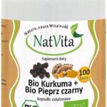 NatVita Bio kurkuma z pieprzem czarnym 100 kaps.