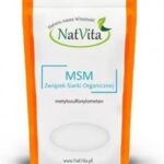 Natvita MSM Proszek Metylosulfonylometan Organiczny Związek Siarki 100% 400 g