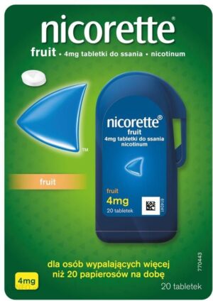 Nicorette Fruit 4 mg 20 tabl