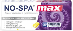 No-Spa Max na ból brzucha 80 mg x 20 tabl.