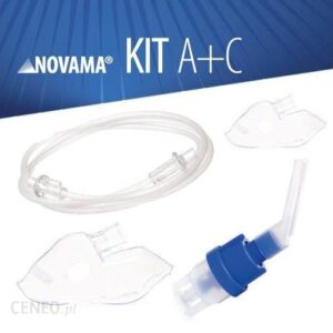 NOVAMA Zestaw akcesoriów do inhalatora uniwersalny do nebulizacji KIT A+C