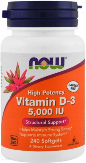 NOW Foods Vitamin D-3 5000IU 240 kaps