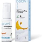 OSAVI Melatonina z Passiflorą Spray Doustny 1mg 25ml (Wspomaga zasypianie) Czarna porzeczka