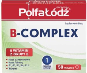 Polfa-Łódź WITAMINA B-COMPLEX Tabletki na niedobór witamin z grupy B 50tabl.
