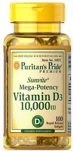 Puritan's Pride Vitamin D3 10000IU 100soft gels