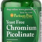 Puritans Pride Chromium Picolinate 200mcg Yeast Free 100 tabl.