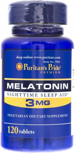 Puritans Pride Melatonin 3 mg 120 kaps.