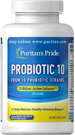 Puritans Pride Probiotyk 10 mld 120kaps.
