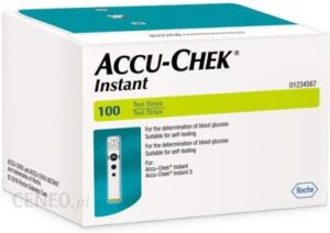 Roche Diabetes Care Paski Do Glukozy Accu Check Instant 100 szt