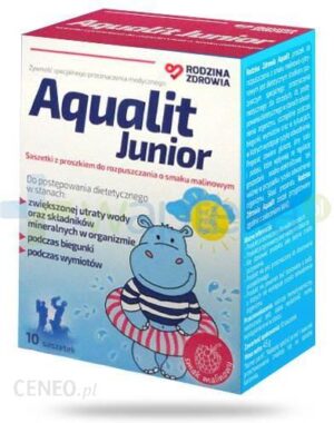 Rodzina Zdrowia Aqualit Junior o smaku malinowym