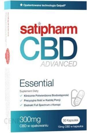 SATIPHARM CBD Advanced Essential 10 mg Gelpell 30 kaps