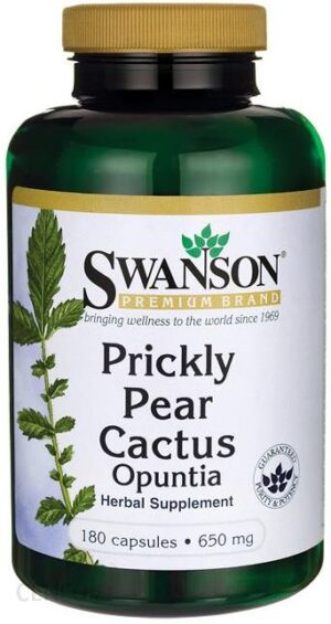 Swanson Kaktus opuncja prickly pear cactus 650mg 180 kaps.