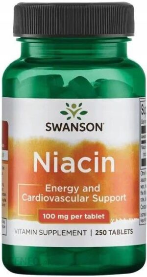 Swanson Niacin 100 mg niacyna witamina B3 250 tabl.