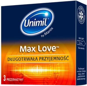 Unimil Max Love 3 Prezerwatywy Opóźniające