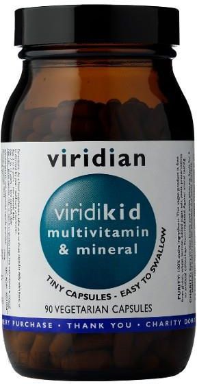 Viridian Viridikid Multivitamin & Mineral Witaminy I Minerały Dla Dzieci 90 kaps