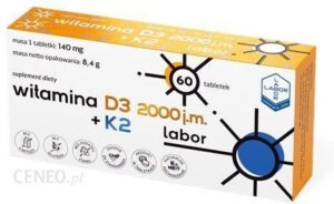 Witamina D3 2000J.M+K2 60 Tabletek